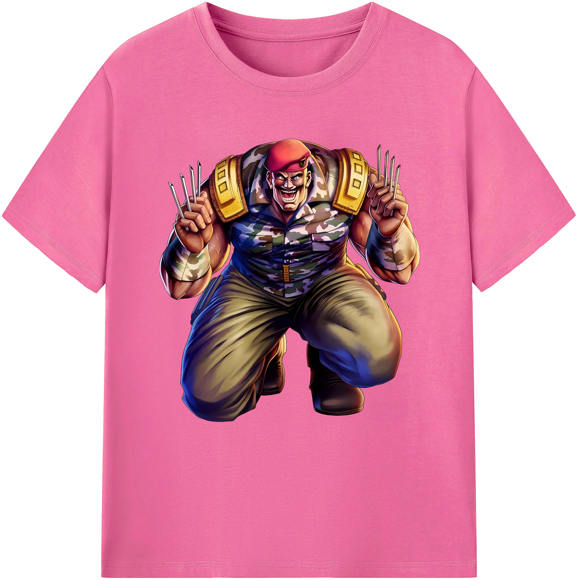 （画像用） 北斗の拳 Fist of the North Star レディースカジュアルプリントTシャツ（綿100％）